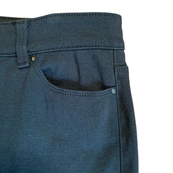 Ann Taylor Jet Black "Pajama Fabric (Stretchy) Jeans" Womens Size 6 - Picture 6 of 9